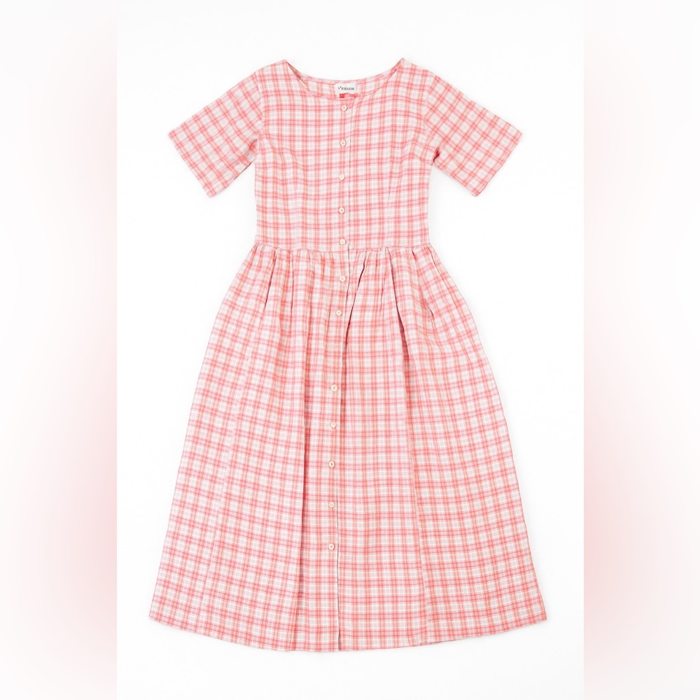 Pink Plaid Women’s Dress